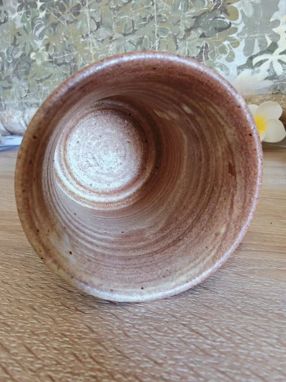 Set of 9 Vintage Signed MW Studio Pottery Botanical Stoneware Mugs